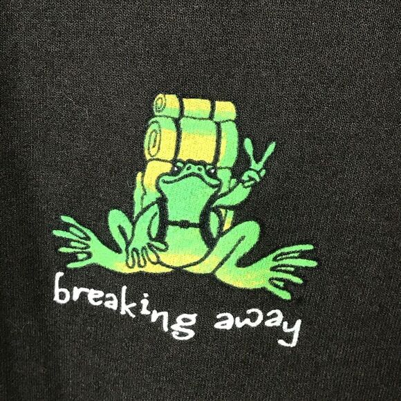 Gildan Heavy‎ Blend Unisex Hoodie Jacket Brown Size 2XL Graphic Breaking Away - Picture 3 of 12